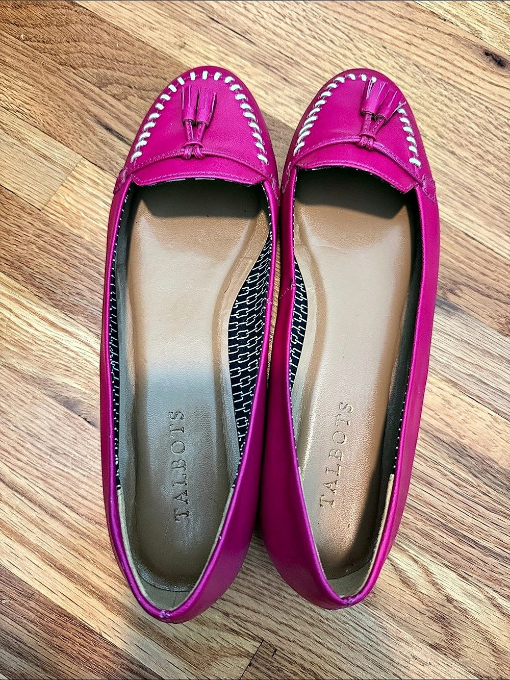Talbots Women's Pink Moccasin Flats